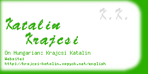 katalin krajcsi business card